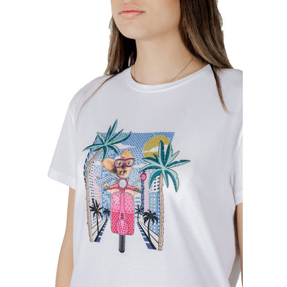 Liu Jo White Cotton T-Shirt