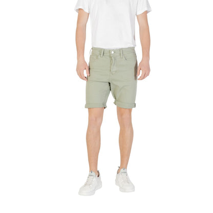 Replay Green Cotton Bermuda