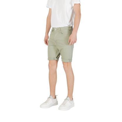 Replay Green Cotton Bermuda