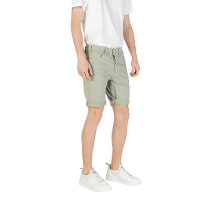 Replay Green Cotton Bermuda