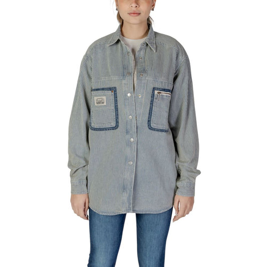 Replay Blue Cotton Shirt