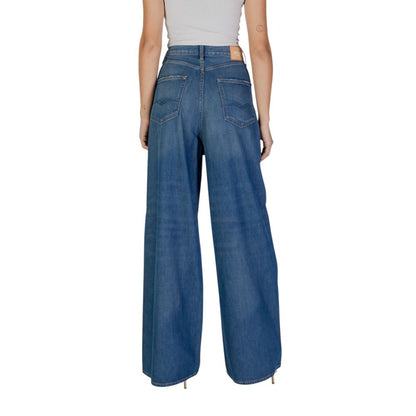 Replay Blue Cotton Bootcut Jean