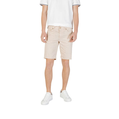 Jeckerson Beige Cotton Bermuda
