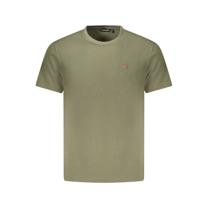 Napapijri Verde Cotton Men T-Shirt