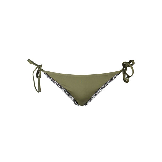 Calvin Klein grønne bikinitrusser med bindebånd