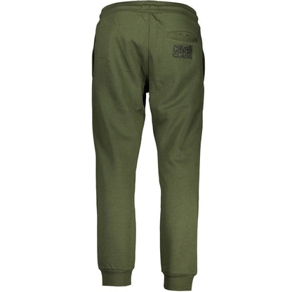 Cavalli Class Green Cotton Pant