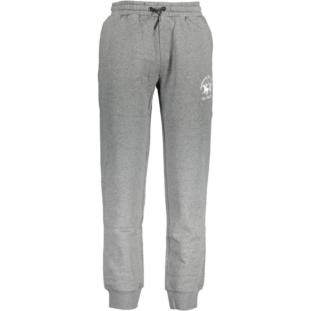 La Martina Gray Cotton Men's Sweatpants