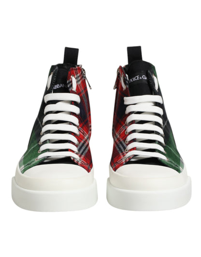Dolce & Gabbana high-top sneakers til mænd – flerfarvet