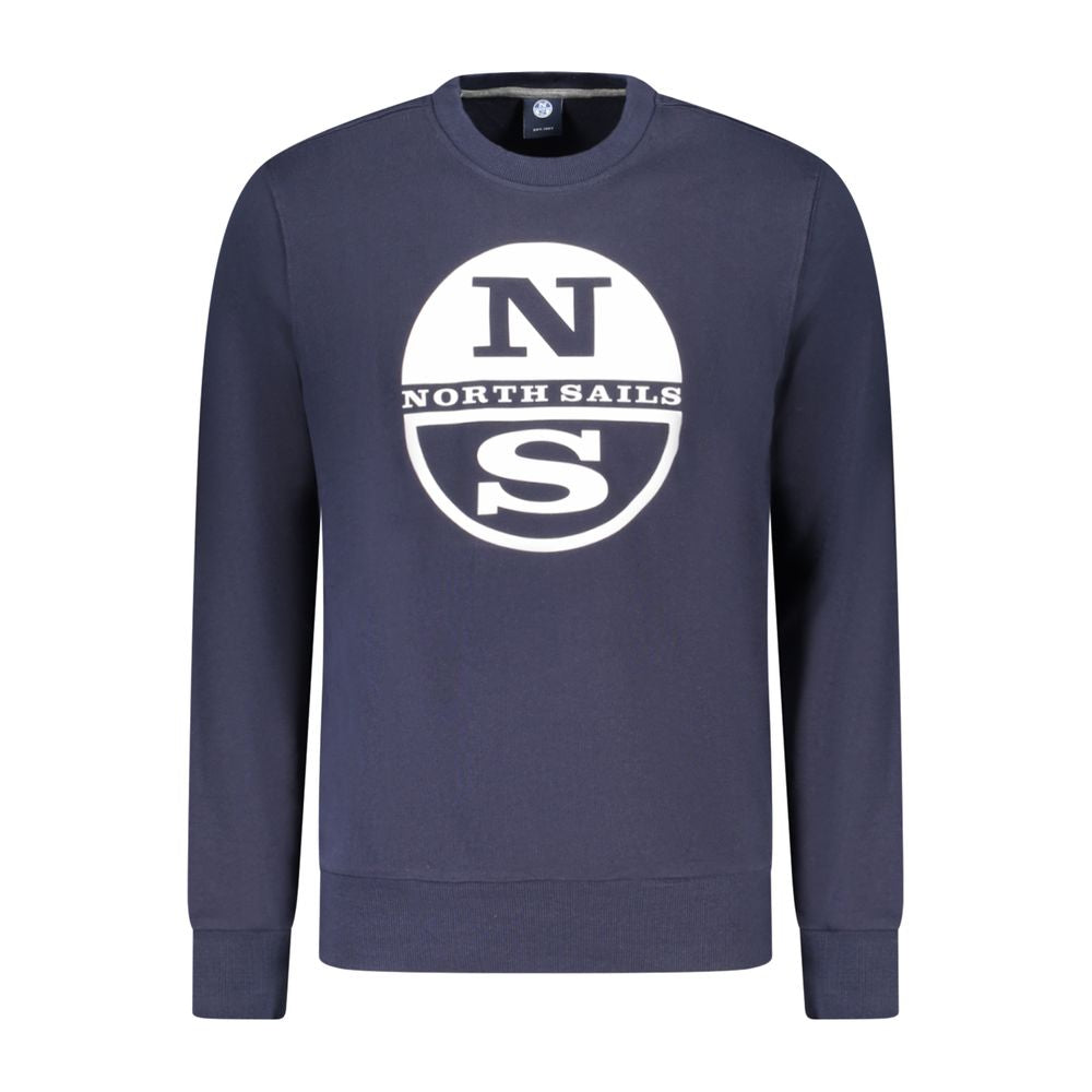 North Sails Blue Cotton Men's Sweatshirt