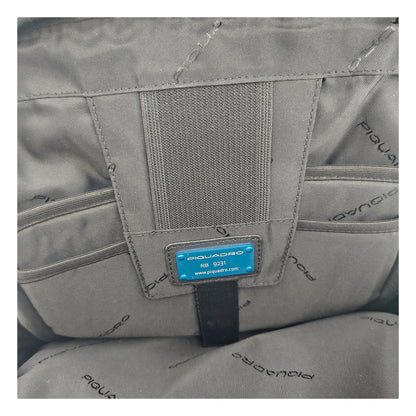 Piquadro Black Leather Backpacks