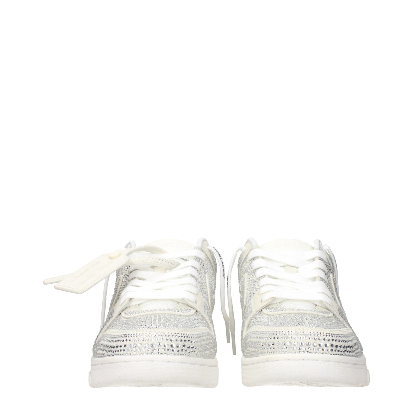 Off-White Beige Leather Low Tops
