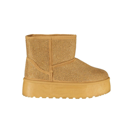 Laura Biagiotti Brown Polyester Ankle