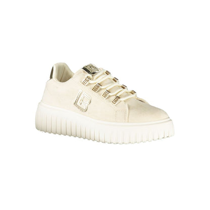 Laura Biagiotti Beige Polyester Sneakers