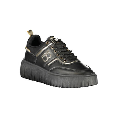 Laura Biagiotti Black Polyester Sneakers