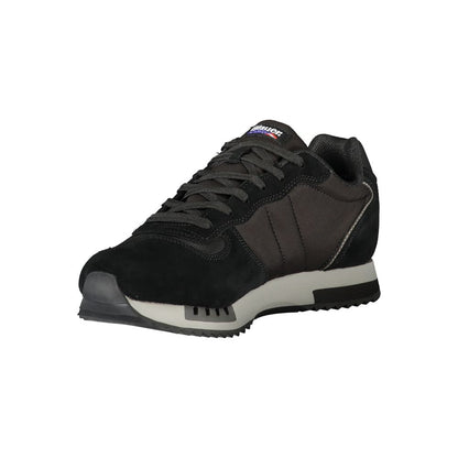 Blauer Black Polyurethane Men Sneakers