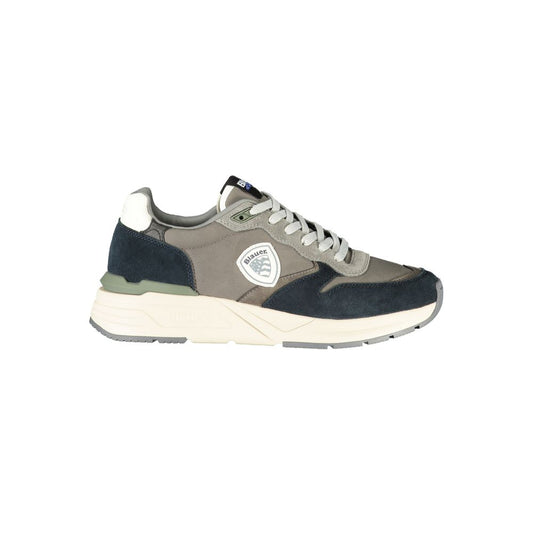 Blauer Grigio Polyurethane Men Sneakers