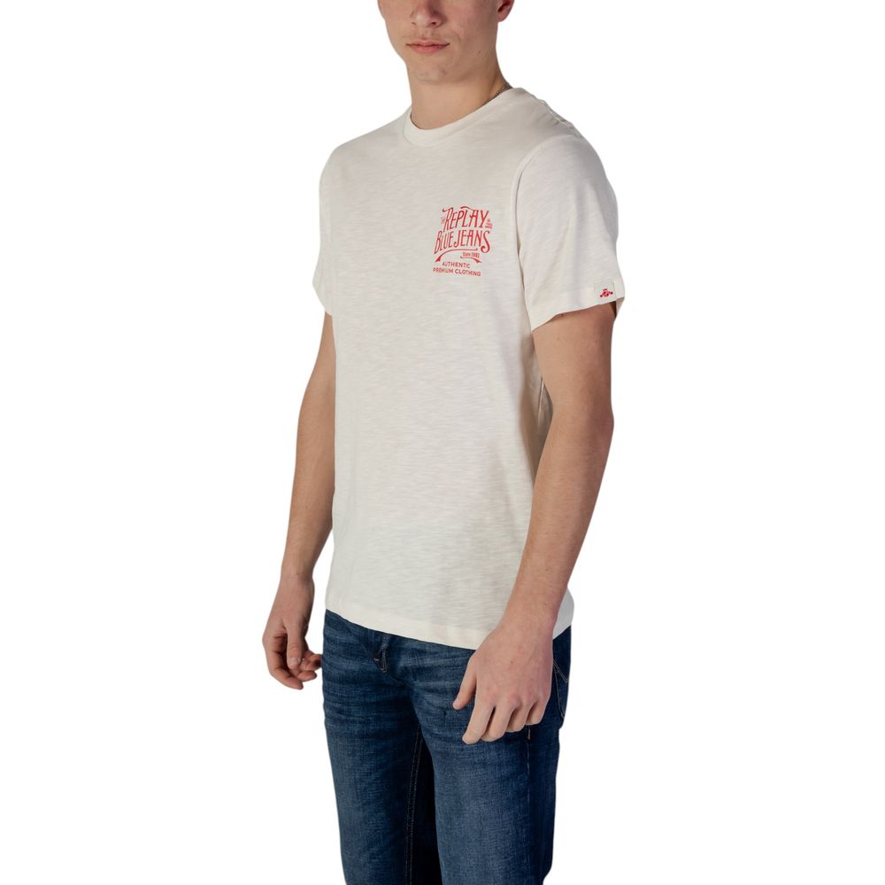 Replay Cream Cotton Sportswear