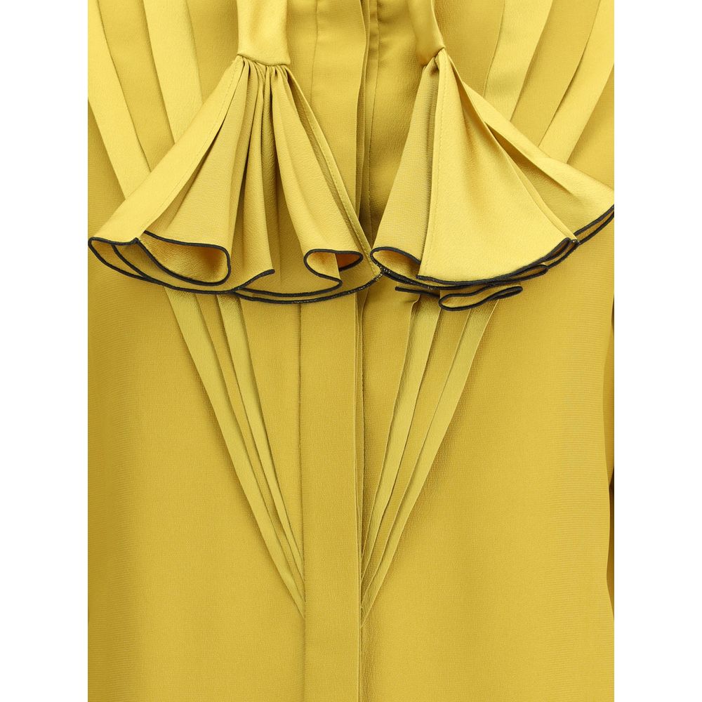 Valentino Bicolor Silk Blouse