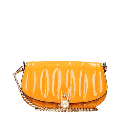 Michael Kors Orange Leather Crossbody Bags