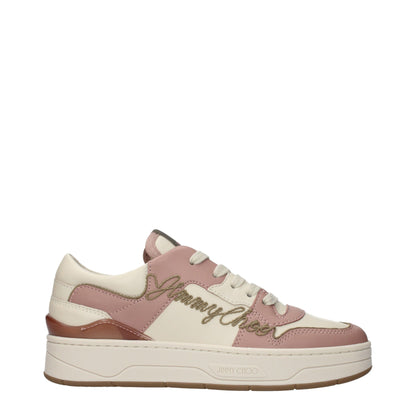 Jimmy Choo Pink Leather Low Tops