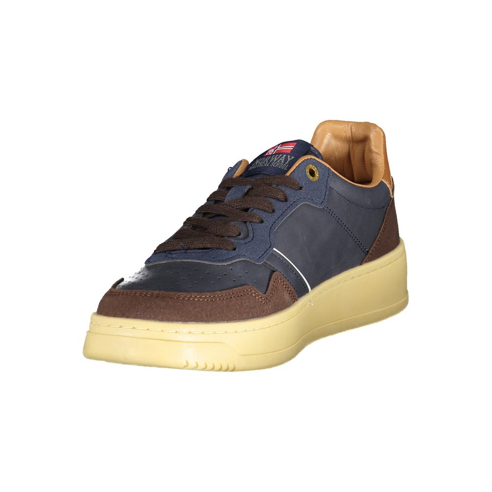 Norway 1963 Blue Polyurethane Men Sneakers