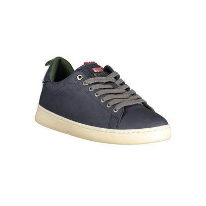 Norway 1963 Blue Polyurethane Men Sneakers