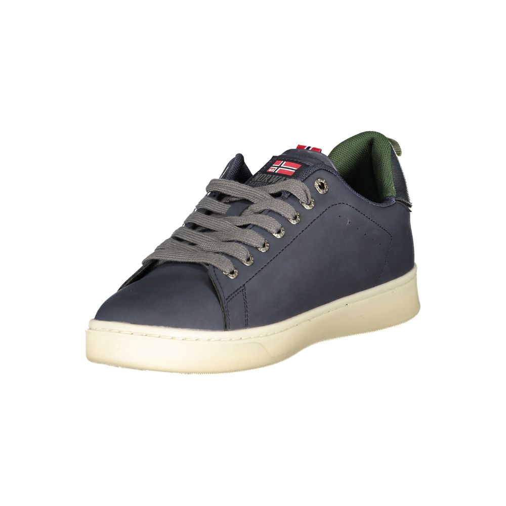 Norway 1963 Blue Polyurethane Men Sneakers