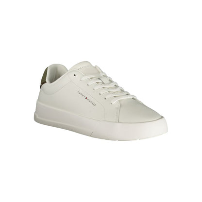 Tommy Hilfiger White Leather Men Sneakers
