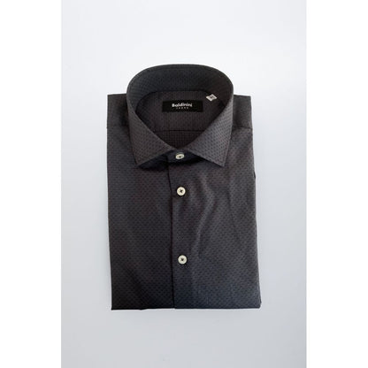 Baldinini Trend Gray Cotton Men Shirt