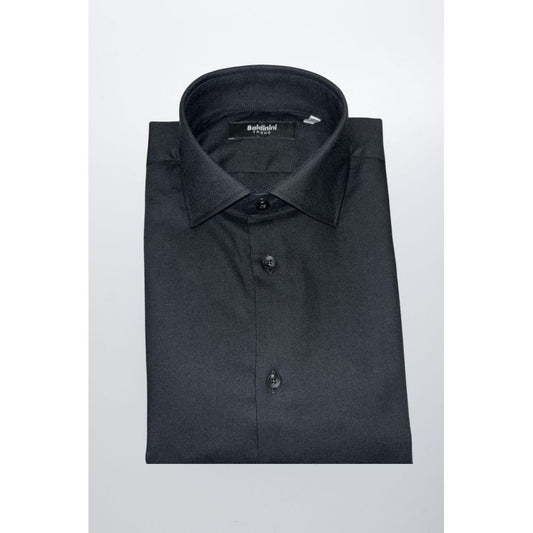 Baldinini Trend slim fit-skjorte til mænd – sort