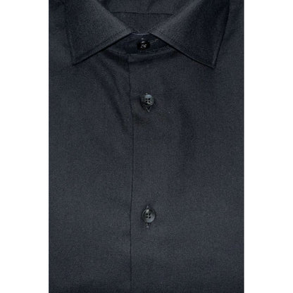 Baldinini Trend slim fit-skjorte til mænd – sort