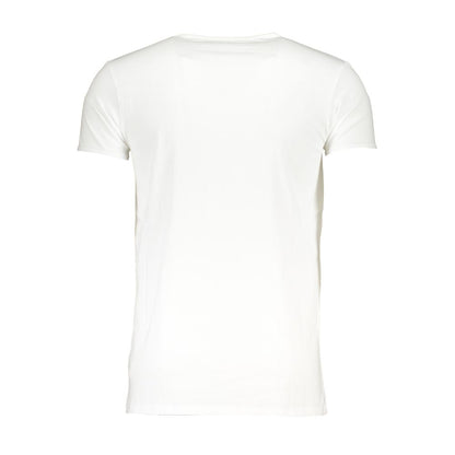 Cavalli Class Bianco Cotton Men T-Shirt