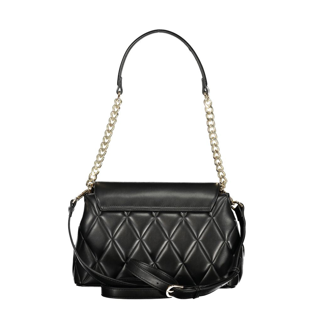 Mario Valentino Nero Polyurethane Women Shoulder Bag