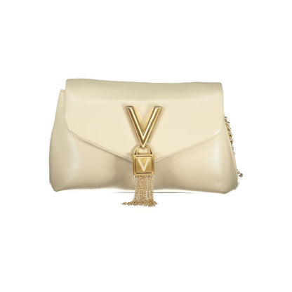 Mario Valentino Beige Polyurethane Women Shoulder Bag