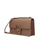 PINKO Beige Leather Crossbody Bag