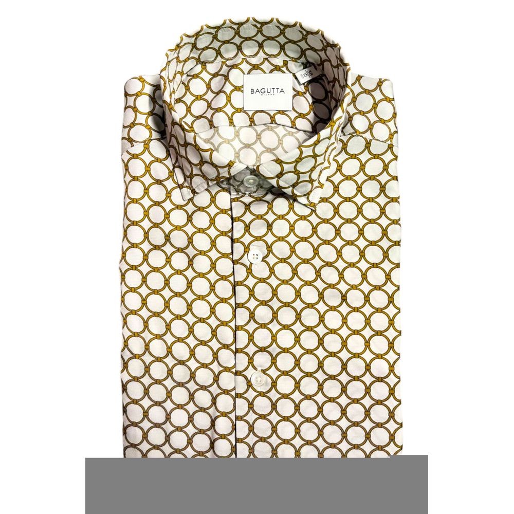 Bagutta White Viscose Shirt