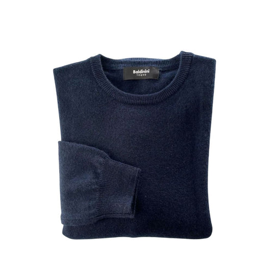 Baldinini Trend Blue Cashmere Men Sweater