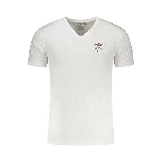Aeronautica Militare White Cotton Men's Underwear T-Shirt