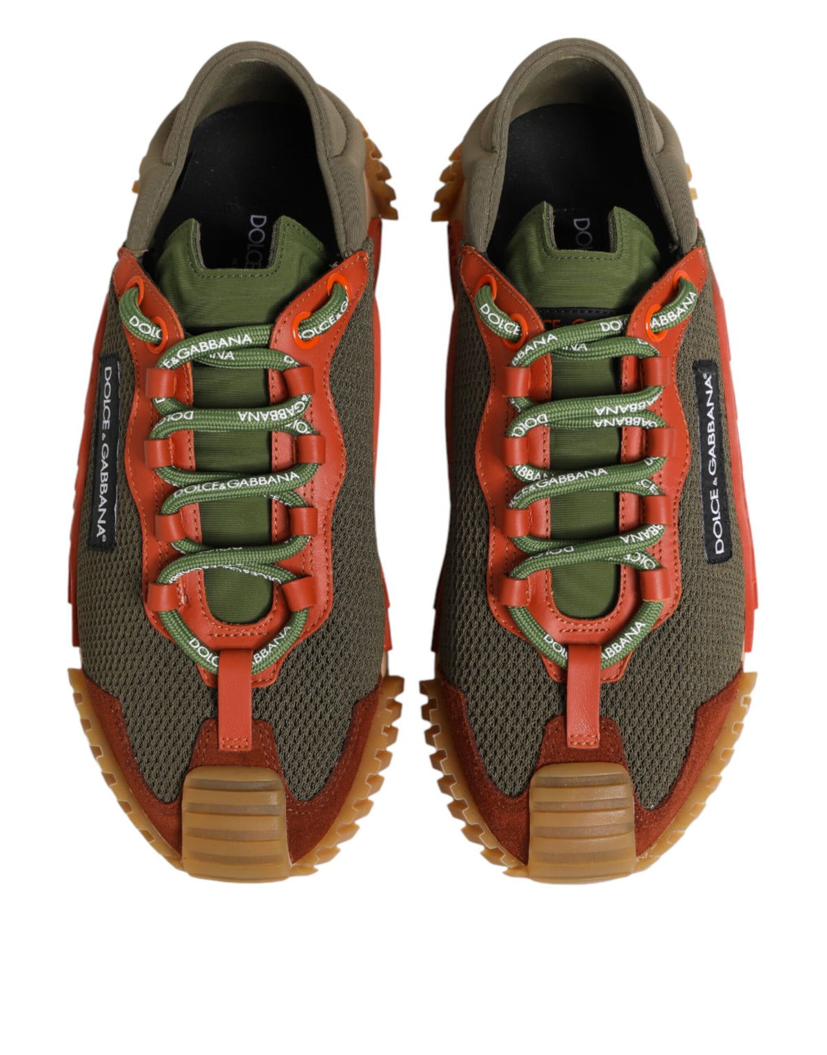 Dolce & Gabbana Multicolor Lace Up Low Top NS1 Sneakers Shoes