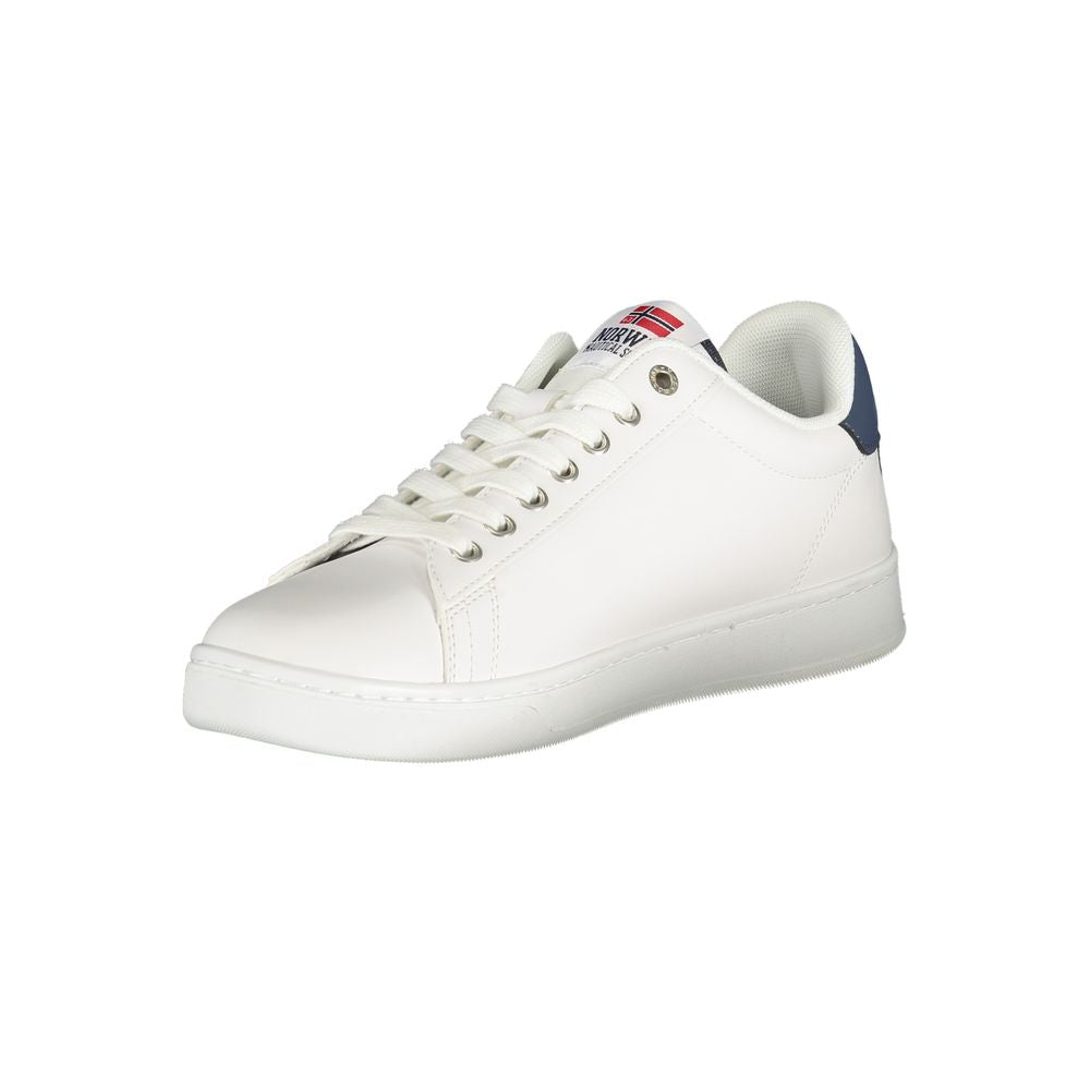 Norway 1963 White Polyurethane Men Sneakers