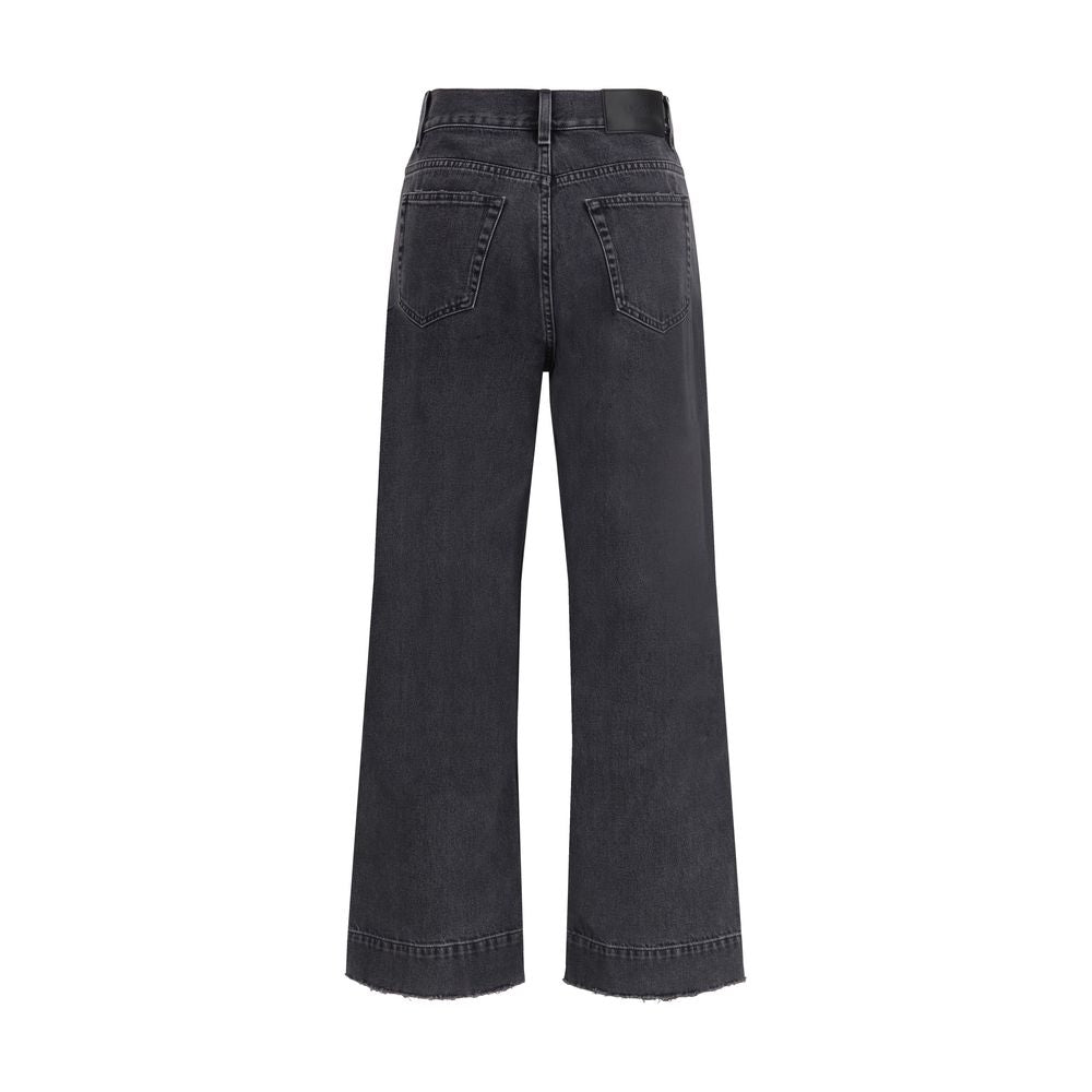 Chloé Black Cotton High-Waisted Jeans