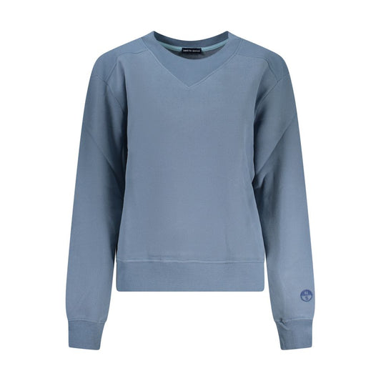 North Sails Blue Cotton Women Sweater