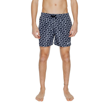 Nike Swim NESSE520 badeshorts med print – sort