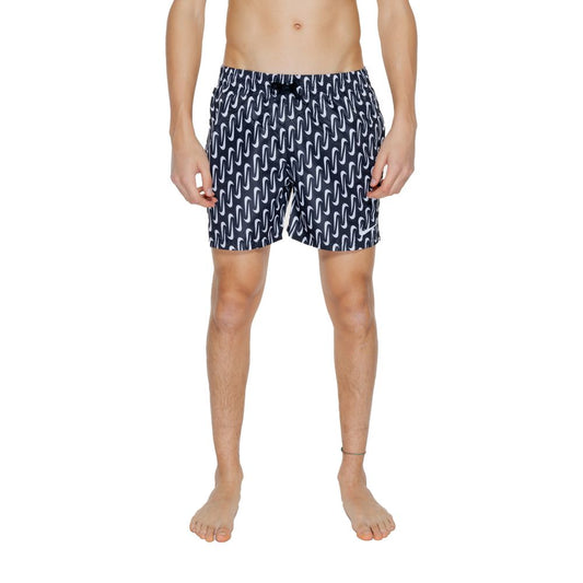Nike Swim NESSE520 badeshorts med print – sort