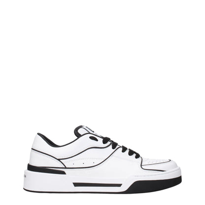 Dolce & Gabbana White Leather Sneakers