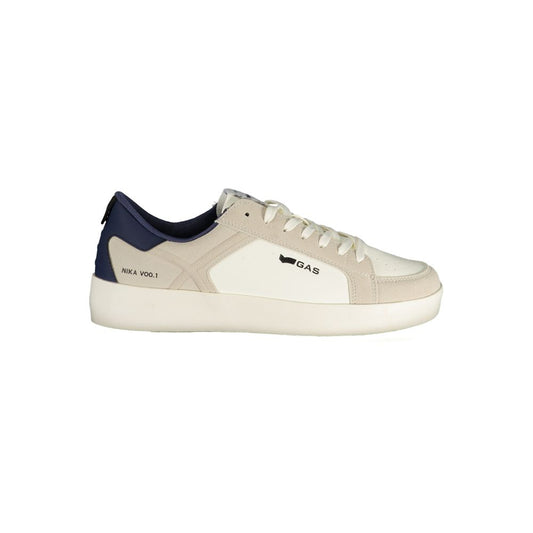 Gas White Polyurethane Men's Sneakers