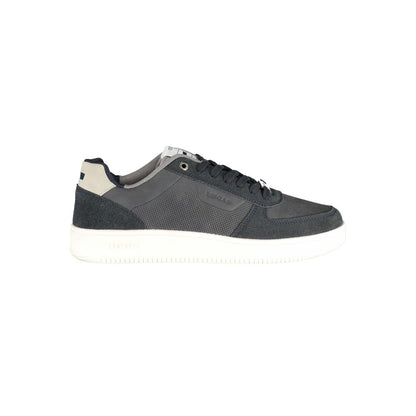 Gas Blue Polyester Athletic Sneakers