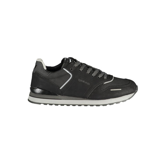 Gas Black Polyurethane Men's Sneakers