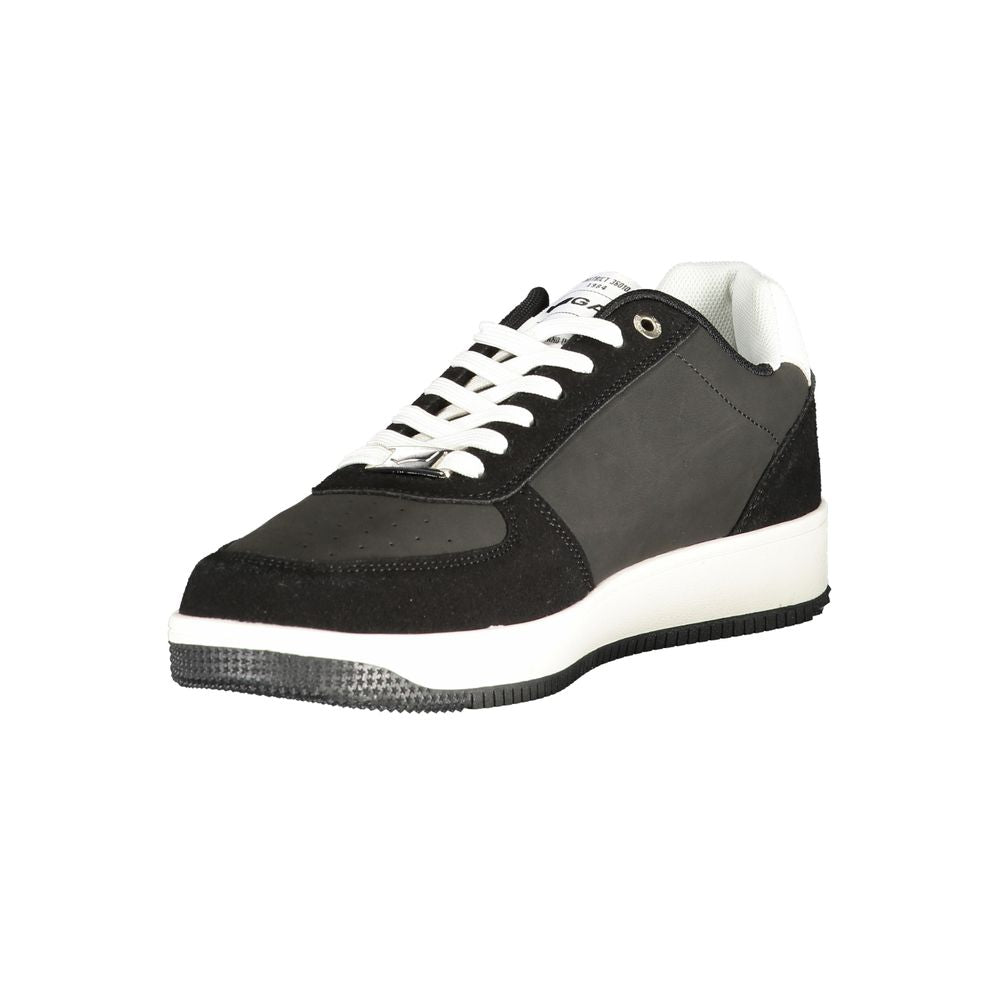 Gas Black Polyurethane Men Sneakers
