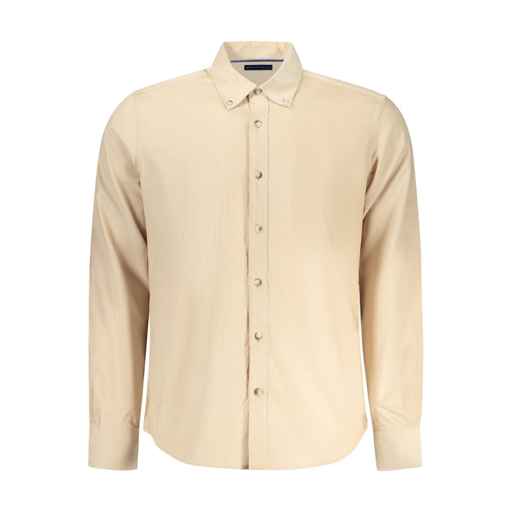 North Sails Beige Cotton Men Shirt